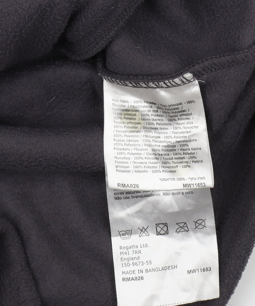 Regatta Men's Black Full Zip Fleece Sweatshirt XL