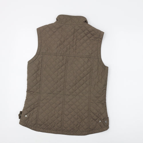 Golfino Women’s Brown Quilted Waistcoat Size 12