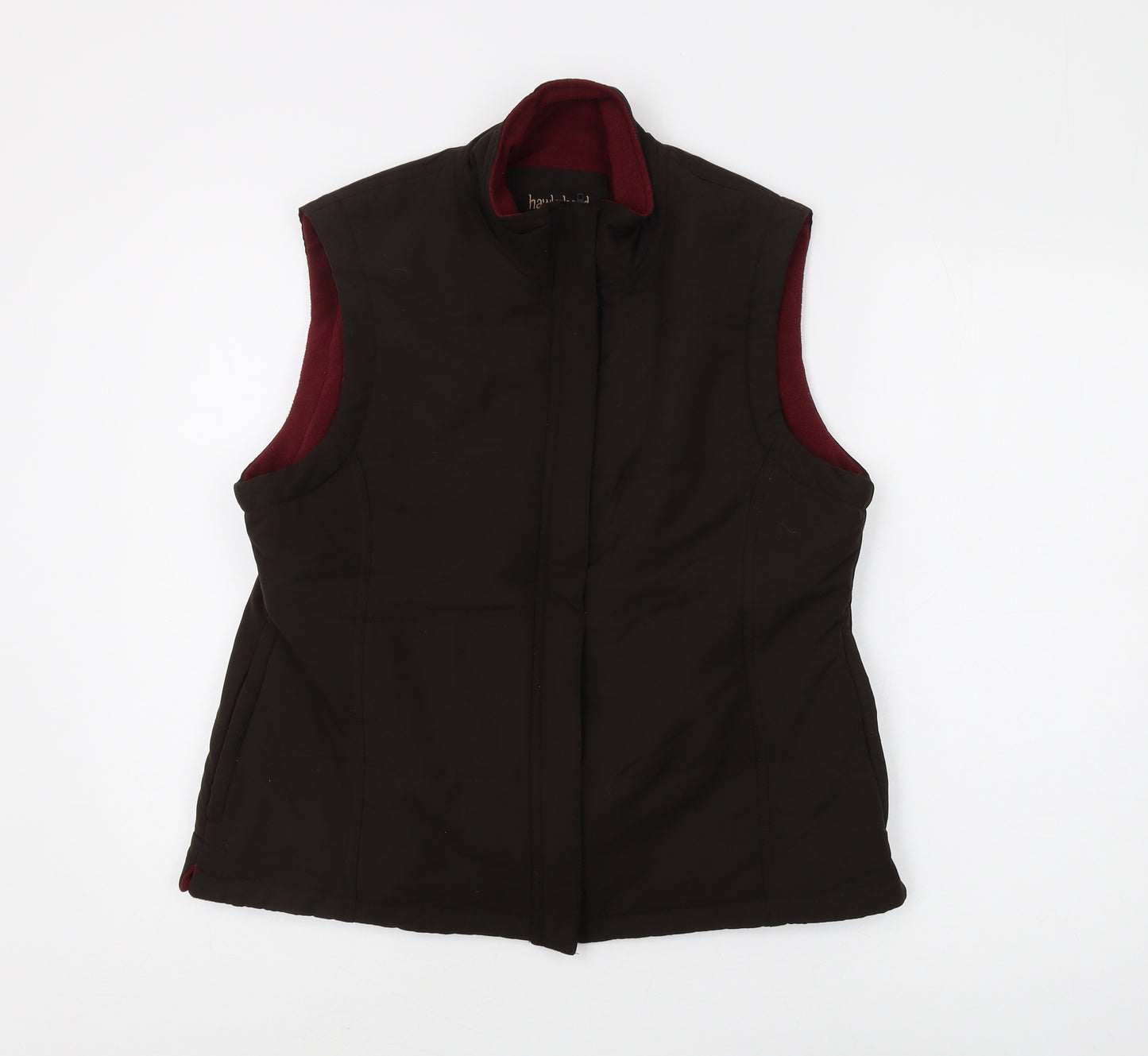 Hawkshead Women's Brown Polyester Waistcoat Size 14