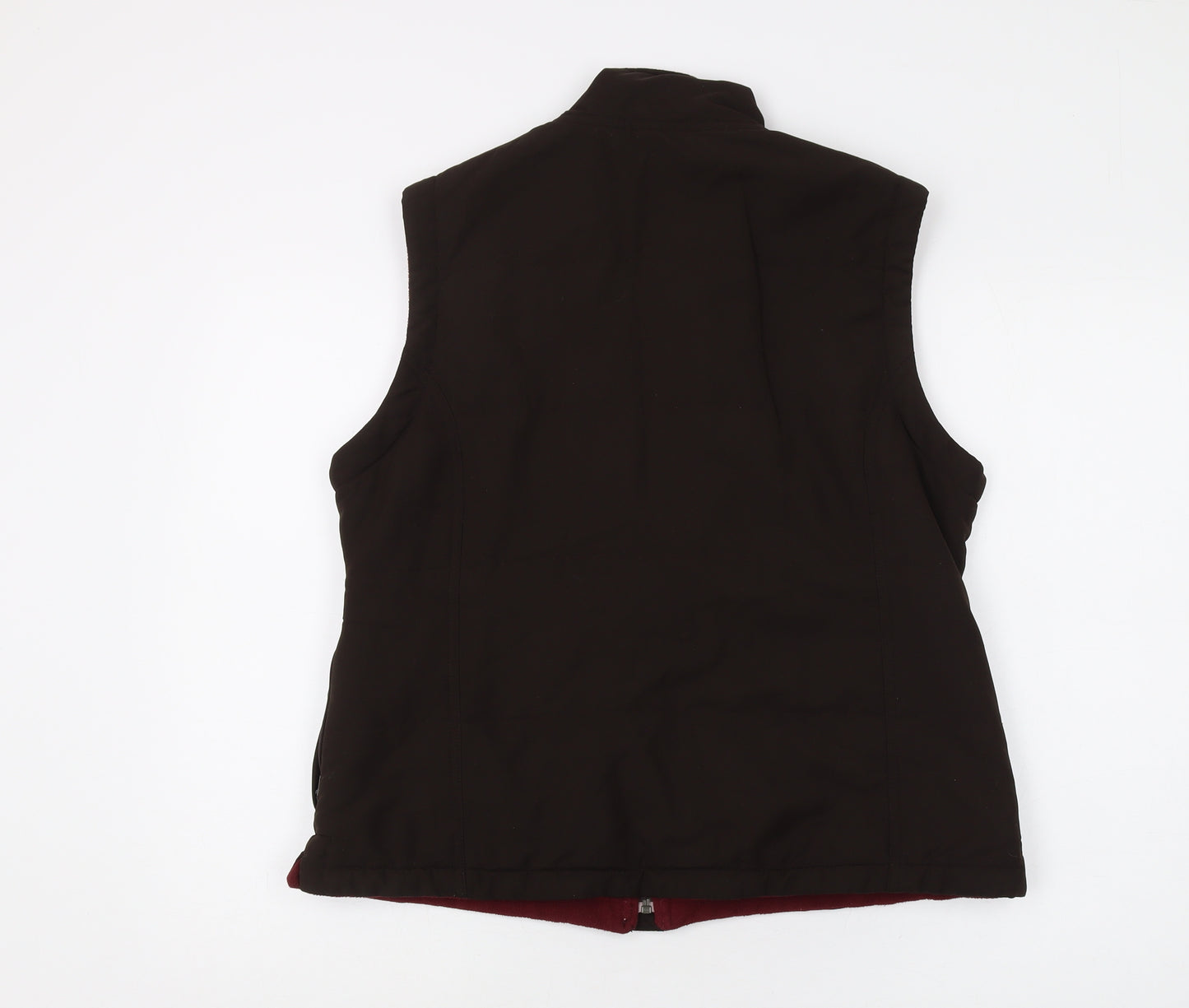 Hawkshead Women's Brown Polyester Waistcoat Size 14