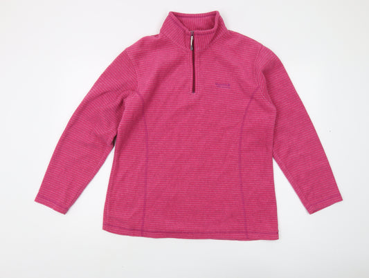 Regatta Women's Pink Striped Pullover Sweatshirt Size 14