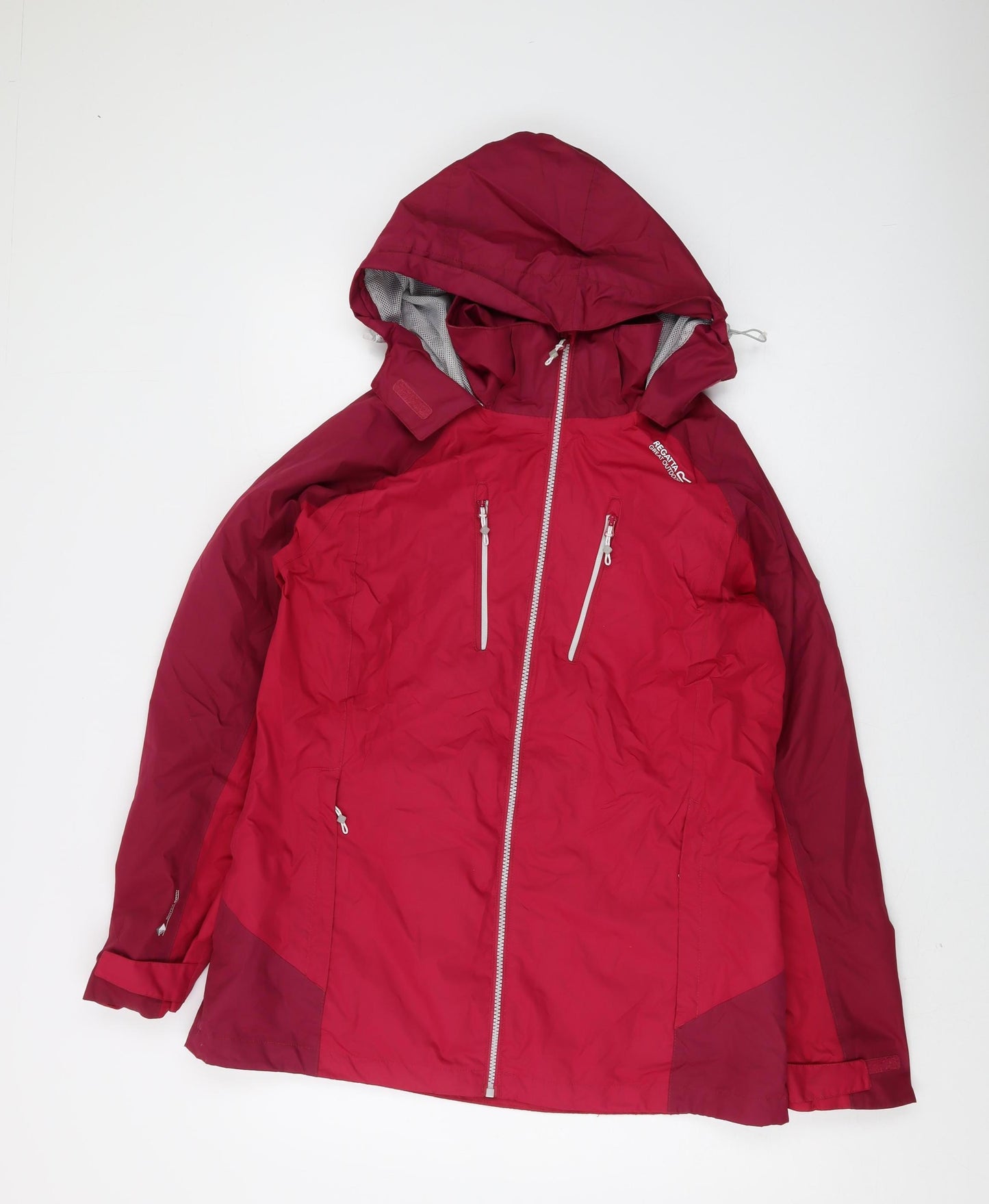 Regatta Women's Red Waterproof Hooded Jacket - Size 14
