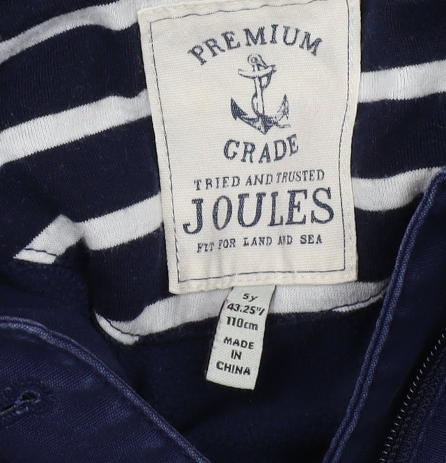 Joules Girls Blue Hooded Rain Coat 5 Years