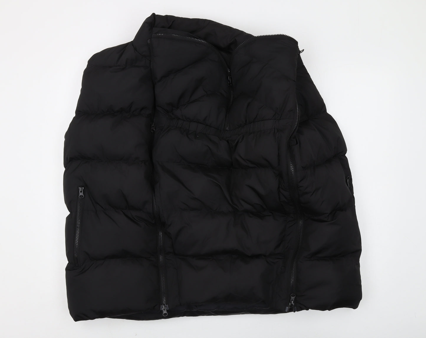 Seraphine Women's Black Medium Puffer Jacket Sleeveless