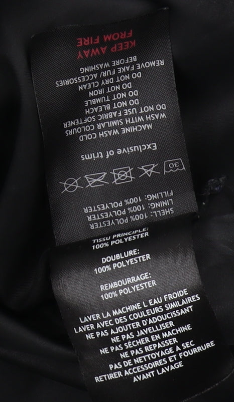 TOG24 Women's Green Puffer Jacket Size 16 Hooded