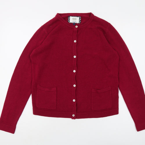 Maine New England Women's Red Cardigan Size 12