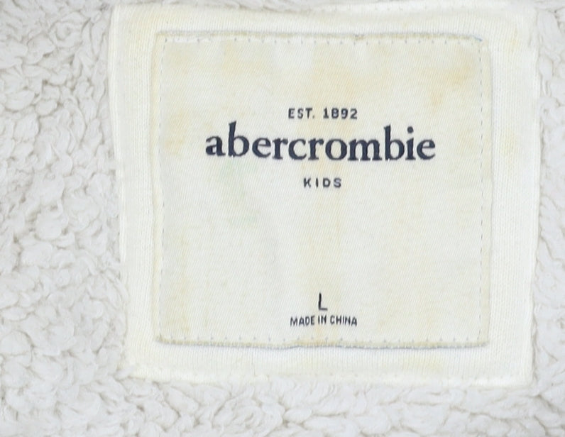 Abercrombie Women's Blue Full Zip Hoodie L