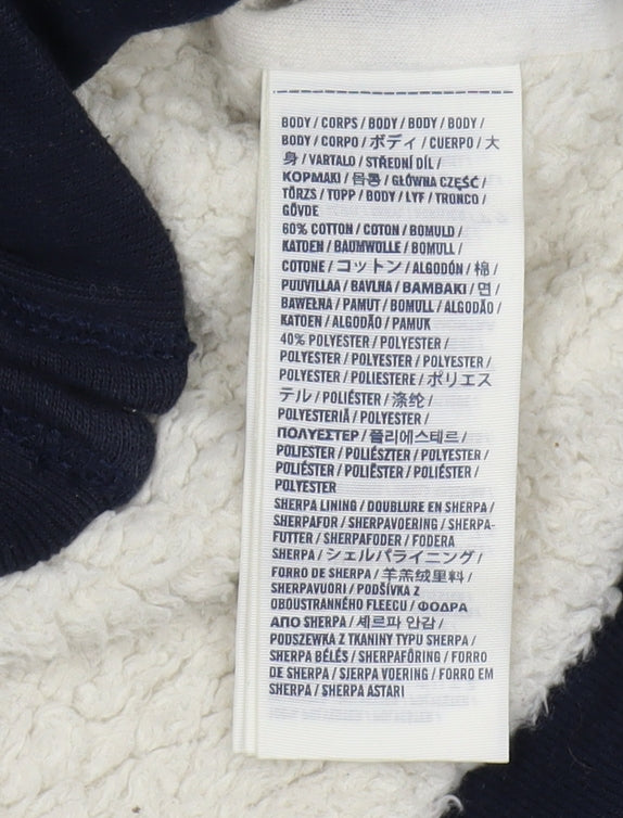 Abercrombie Women's Blue Full Zip Hoodie L