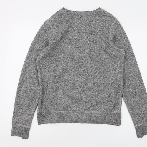 Roots Grey Unisex XS Pullover Sweatshirt with Logo