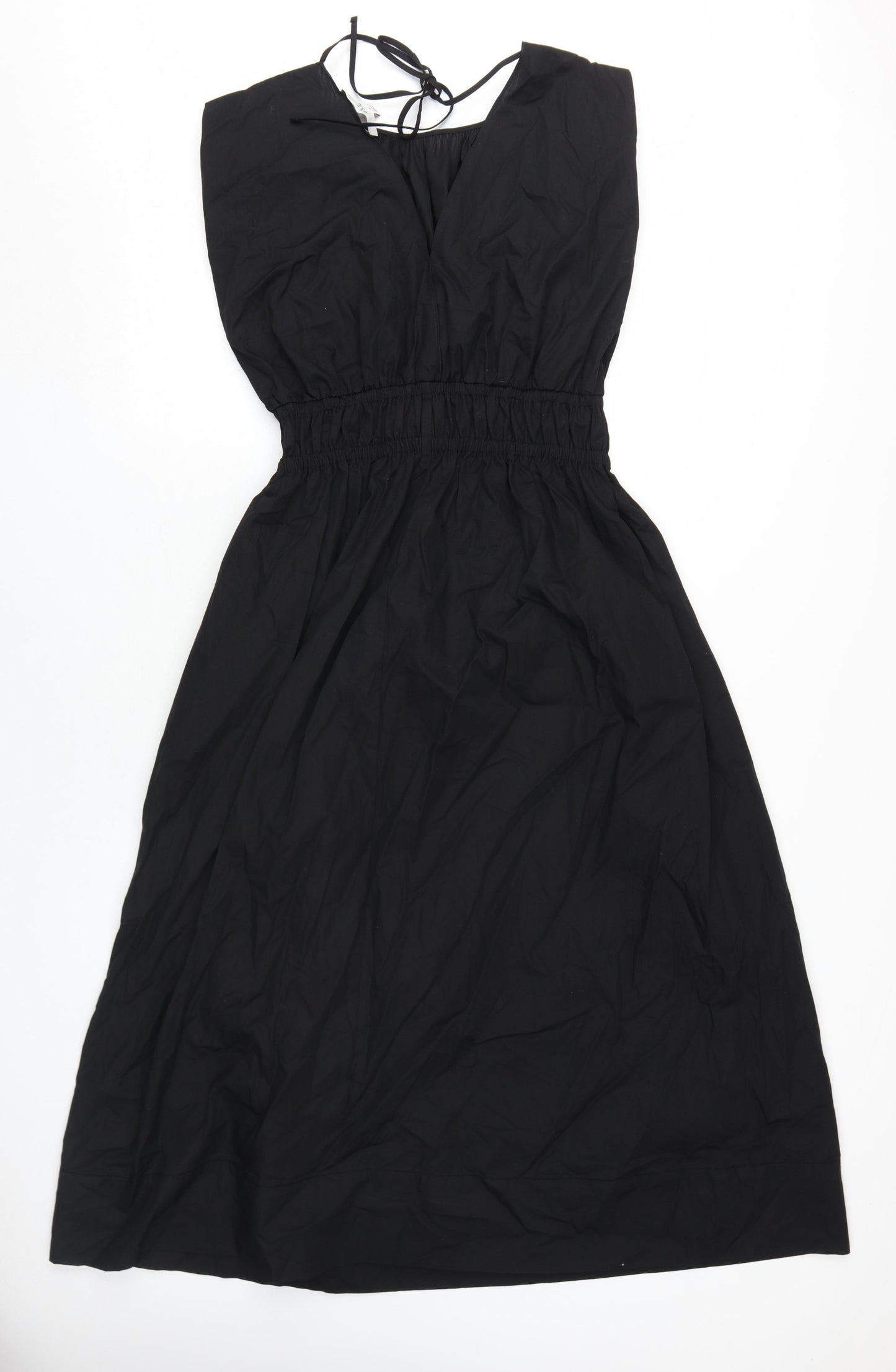 Marks & Spencer Women's Black Midi Fit & Flare Dress