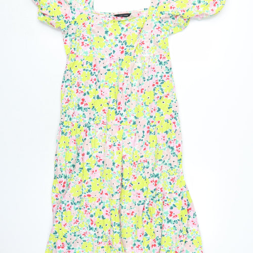 New Look Women's Floral A-Line Midi Dress Size 10