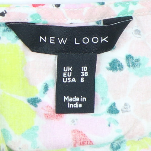New Look Women's Floral A-Line Midi Dress Size 10