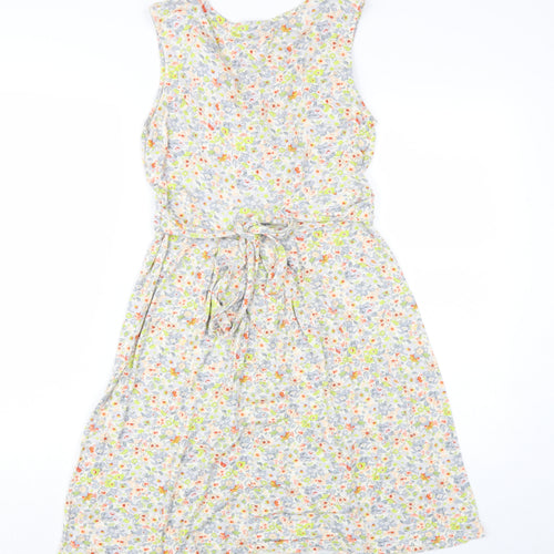 Warehouse Women's Multicoloured Floral Dress Size 12