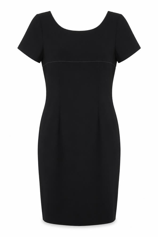 Front view of Next Women's Black Sheath Dress - UK 12