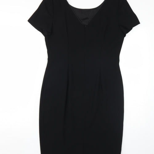Next Women's Black Sheath Dress - UK 12