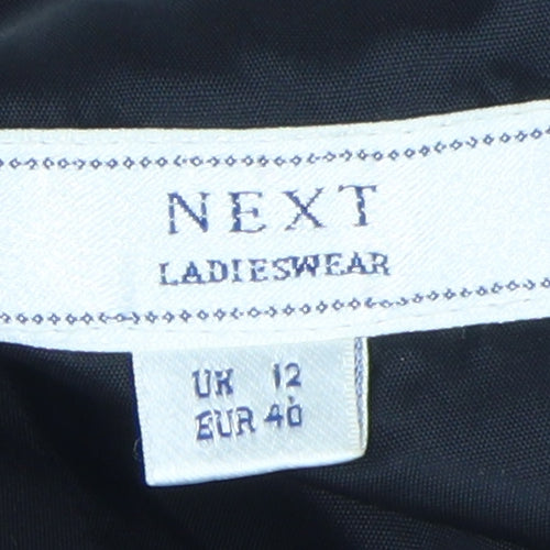 Next Women's Black Sheath Dress - UK 12