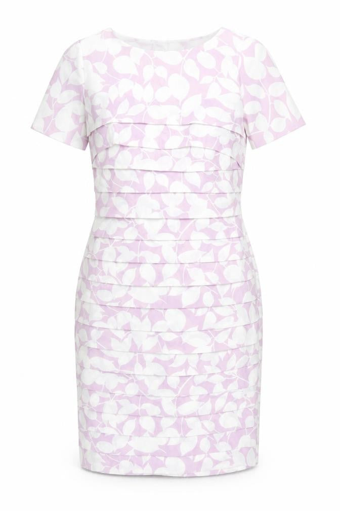 Viyella Women's Pink Floral Sheath Dress Size 8