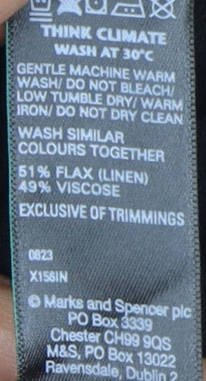 Marks and Spencer Black Kaftan Dress Size 14 Long