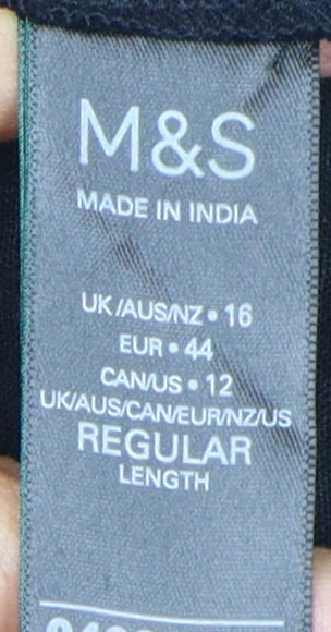 Marks & Spencer Women's Black Shift Dress 16