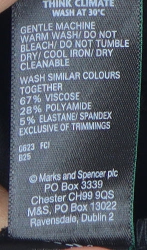 Marks and Spencer Women's Black Pencil Skirt Size 22