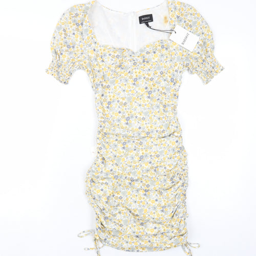 Bardot Women's Multicoloured Floral Short Sleeve Dress
