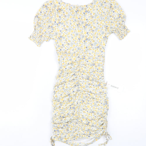 Bardot Women's Multicoloured Floral Short Sleeve Dress