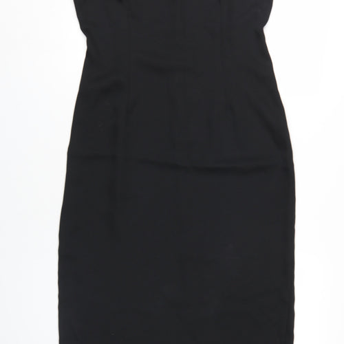 Etam Women's Black Midi Sheath Dress Size 14