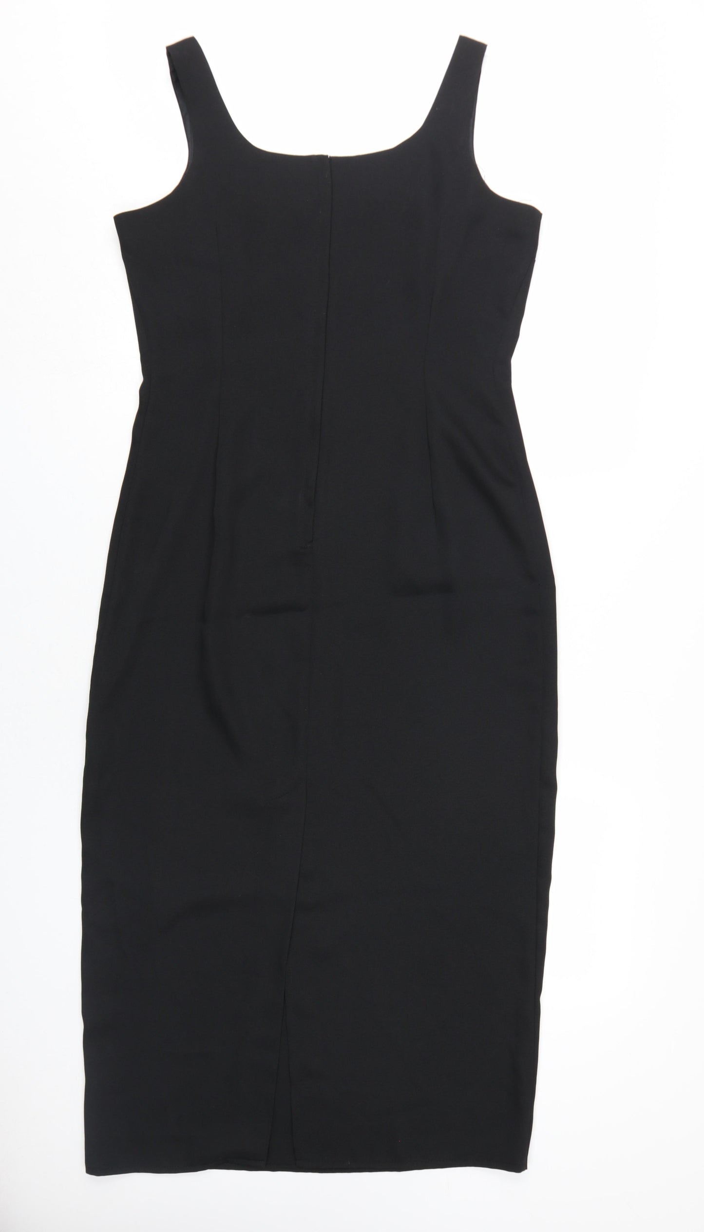Etam Women's Black Midi Sheath Dress Size 14