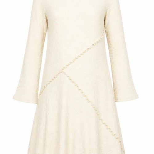 Marks and Spencer Women Beige A-Line Long Dress Size 14