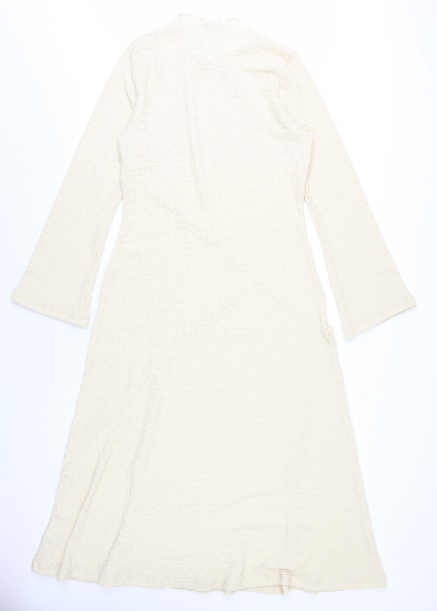 Marks and Spencer Women Beige A-Line Long Dress Size 14