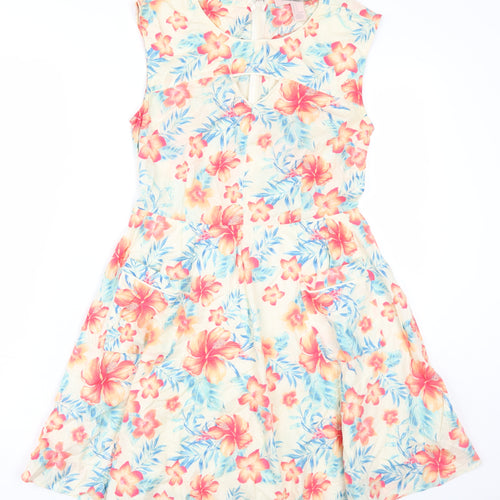 Forever 21 Women's Floral Fit & Flare Dress, S