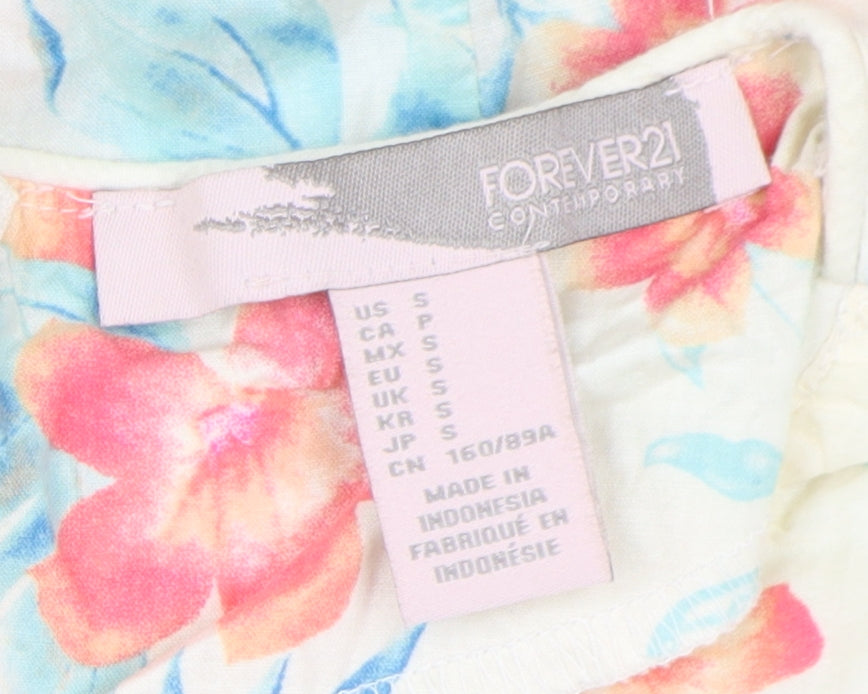 Forever 21 Women's Floral Fit & Flare Dress, S
