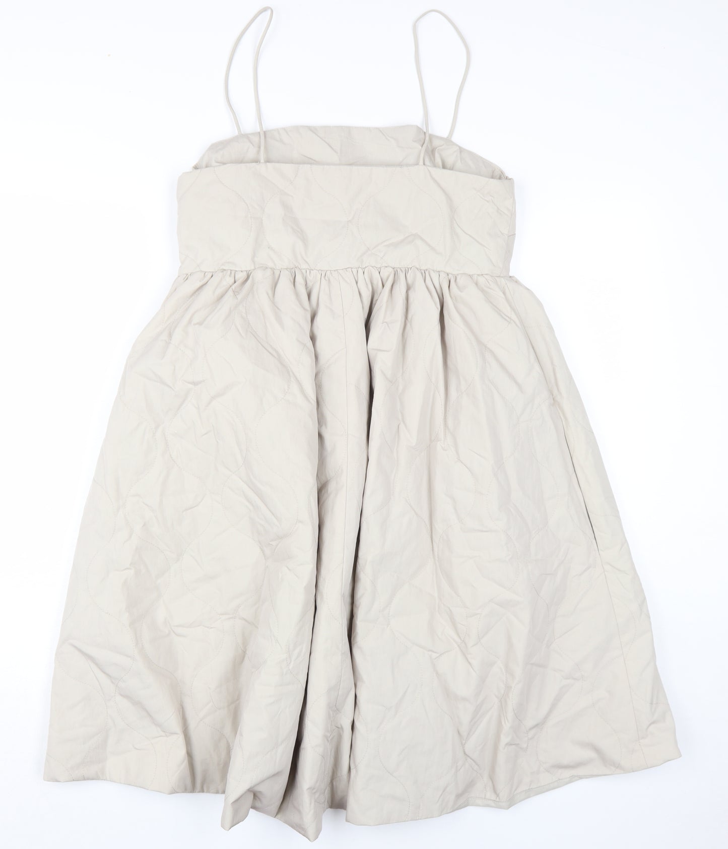 H&M Women Beige Sleeveless Dress Size 16