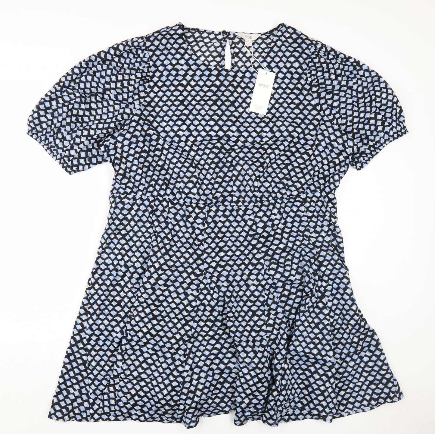 Marks and Spencer Women's Blue A-Line Dress Size 22