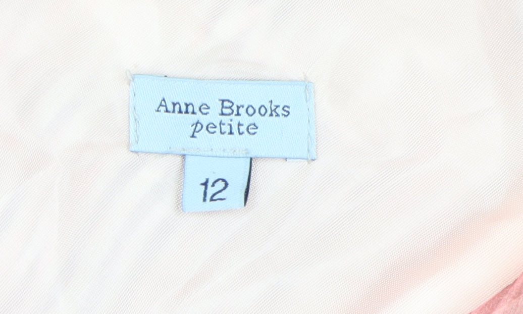 Anne Brooks Women's Pink Silk Dress Size 12 Petite