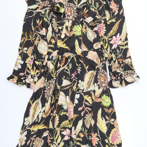 H&M Women's Multicoloured A-Line Dress Size S