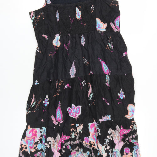 Casual&Co Women's Black M A-Line Paisley Dress