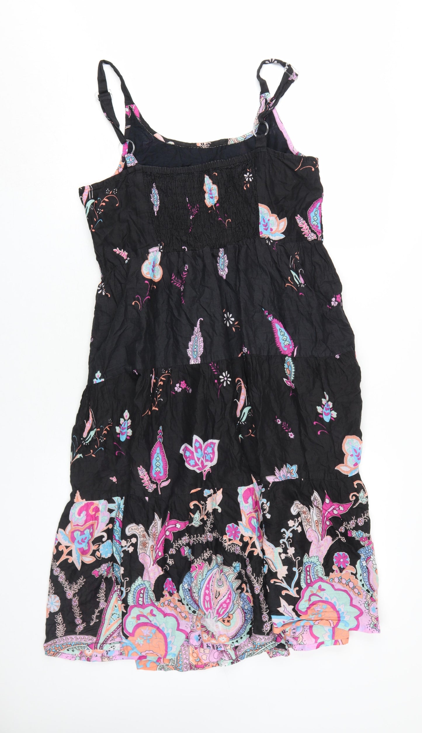 Casual&Co Women's Black M A-Line Paisley Dress
