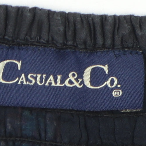 Casual&Co Women's Black M A-Line Paisley Dress