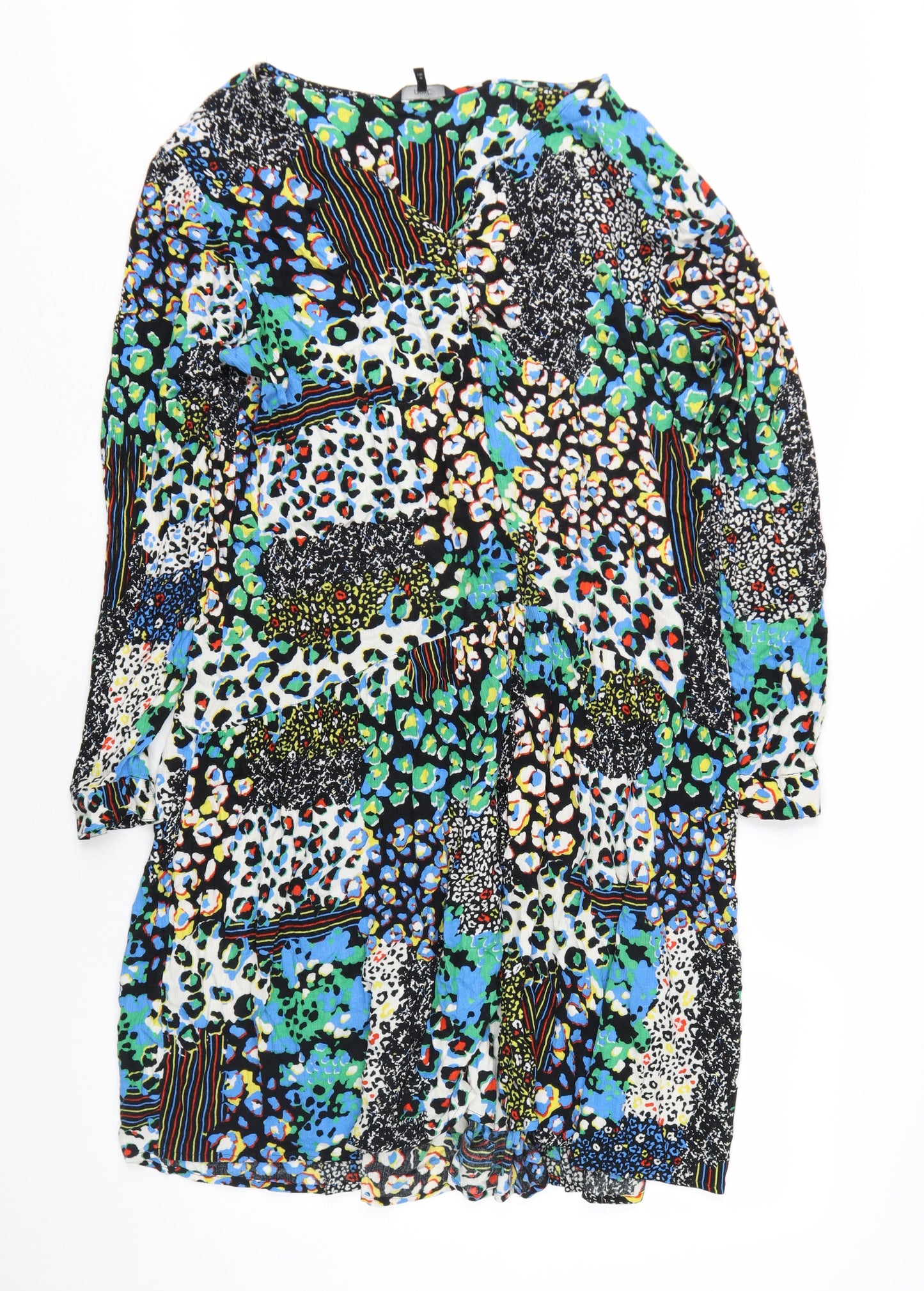 Next Women's Multicoloured Animal Print Dress Size 20