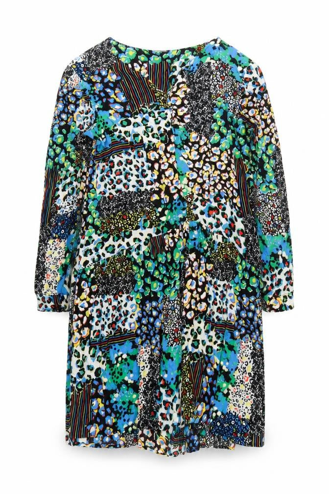 Front view of Next Women's Multicoloured Animal Print Dress, size 20
