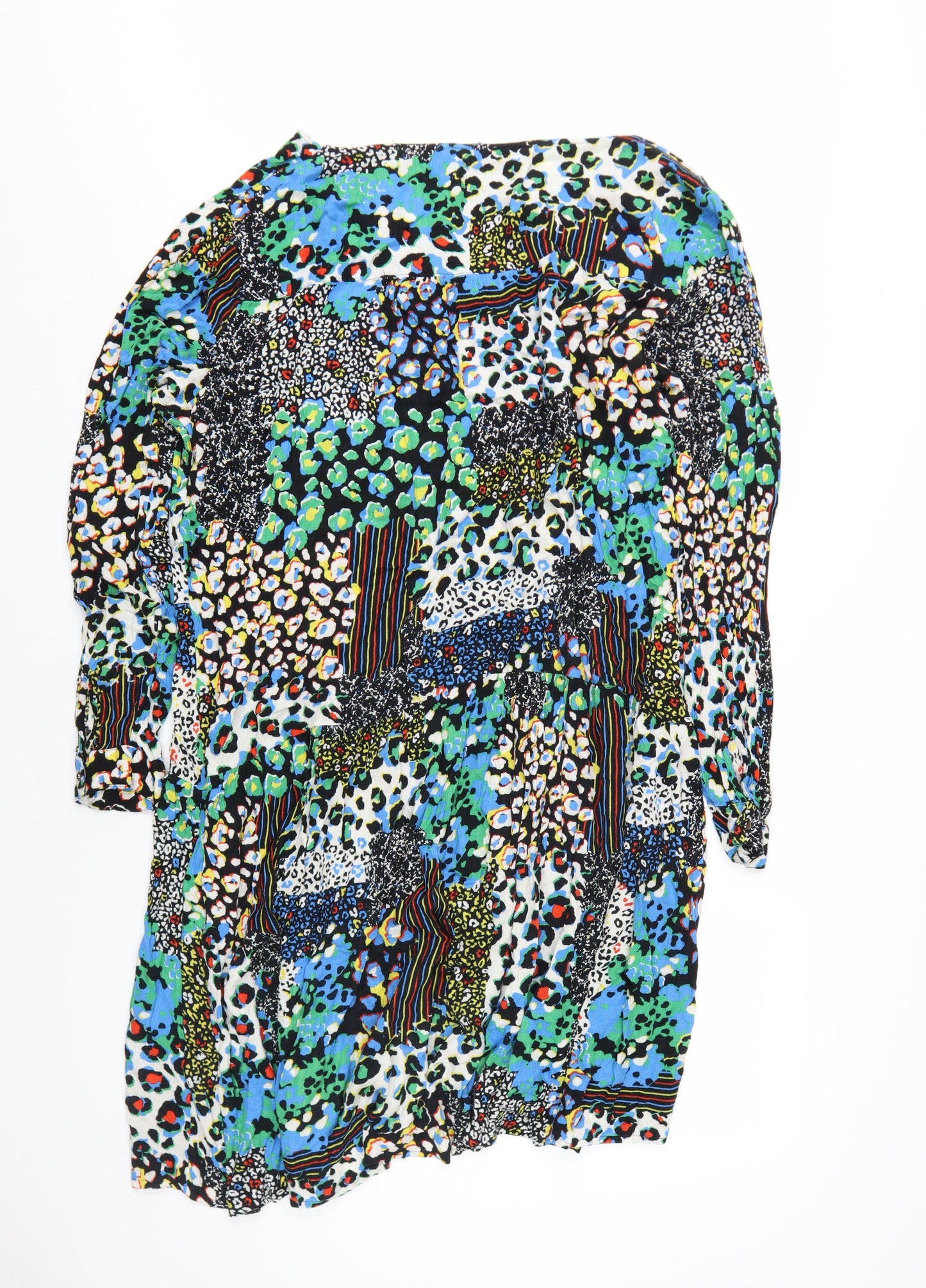 Next Women's Multicoloured Animal Print Dress Size 20