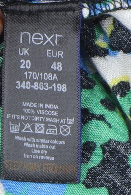 Next Women's Multicoloured Animal Print Dress Size 20