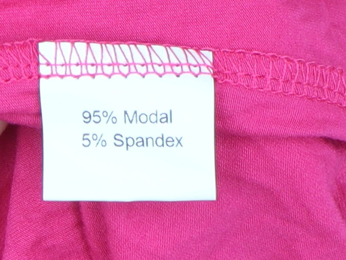 Jacansi Women's Pink Midi T-Shirt Dress S