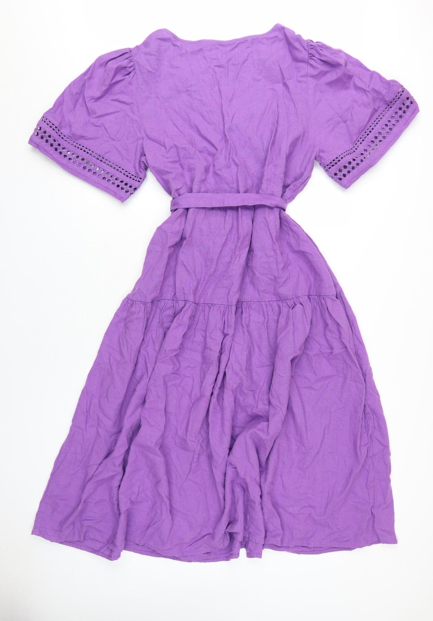 Marks and Spencer Women's Purple Fit & Flare Dress Size 20