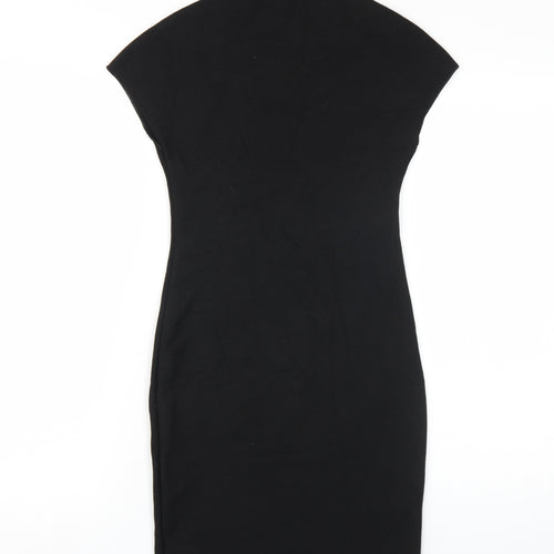 Zara Women's Black Bodycon Dress, Size S, Stylish Look