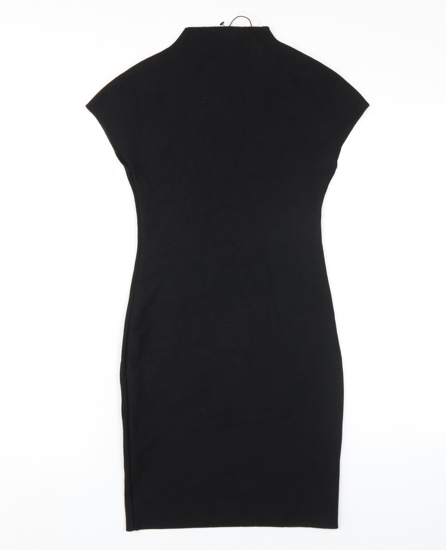 Zara Women's Black Bodycon Dress, Size S, Stylish Look