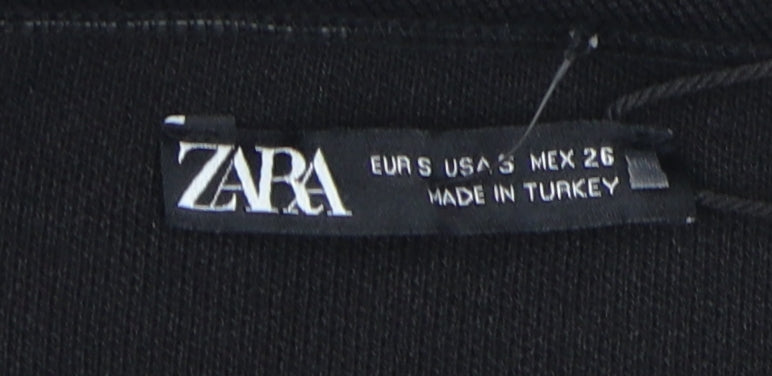 Zara Women's Black Bodycon Dress, Size S, Stylish Look