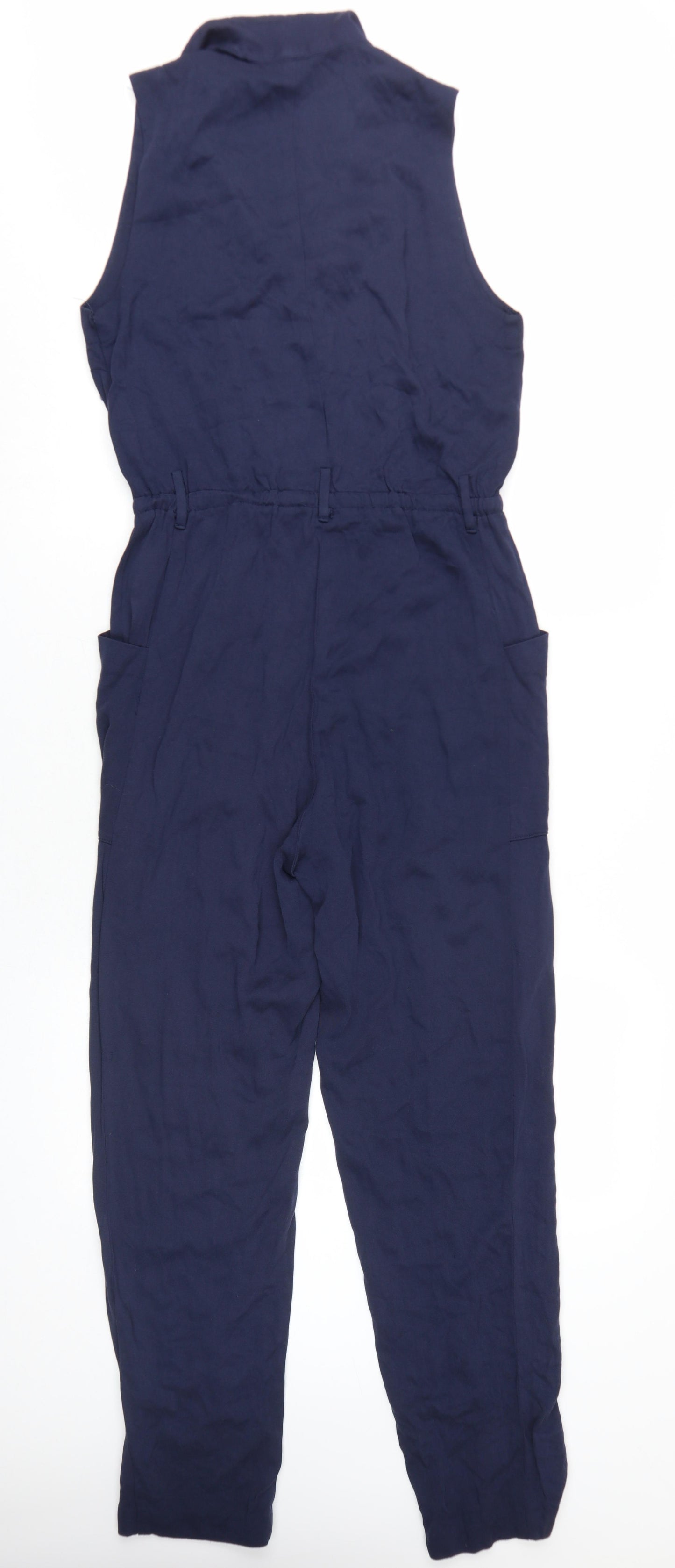 H&M Women's Blue Sleeveless Jumpsuit Size 10