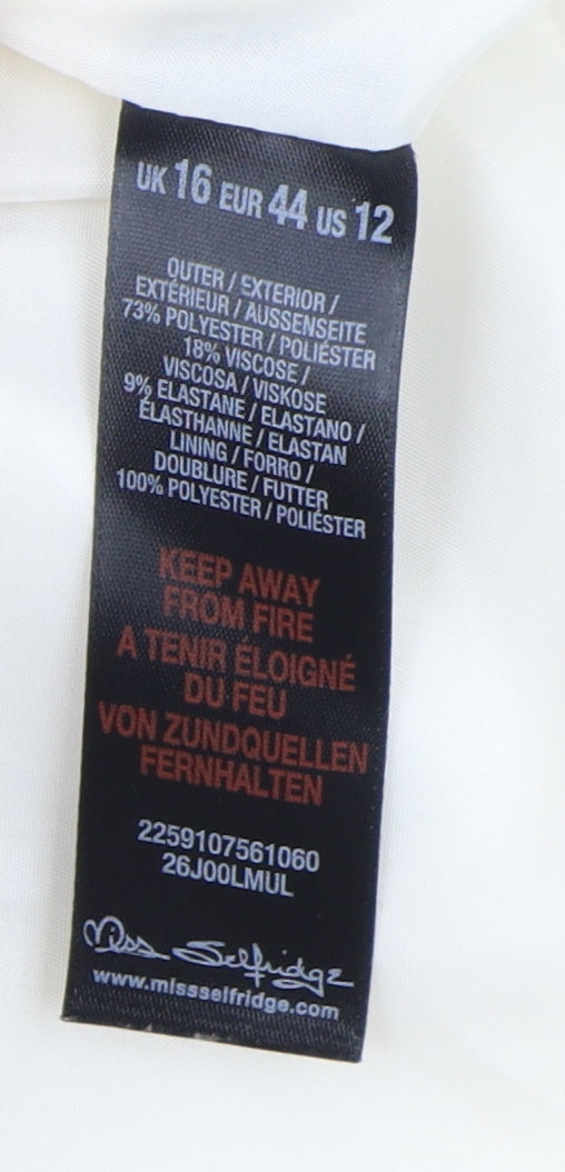 Miss Selfridge Women's Ivory Blazer Size 16